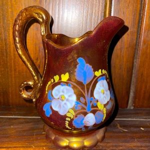 1963 Floral Gold Pitcher Small